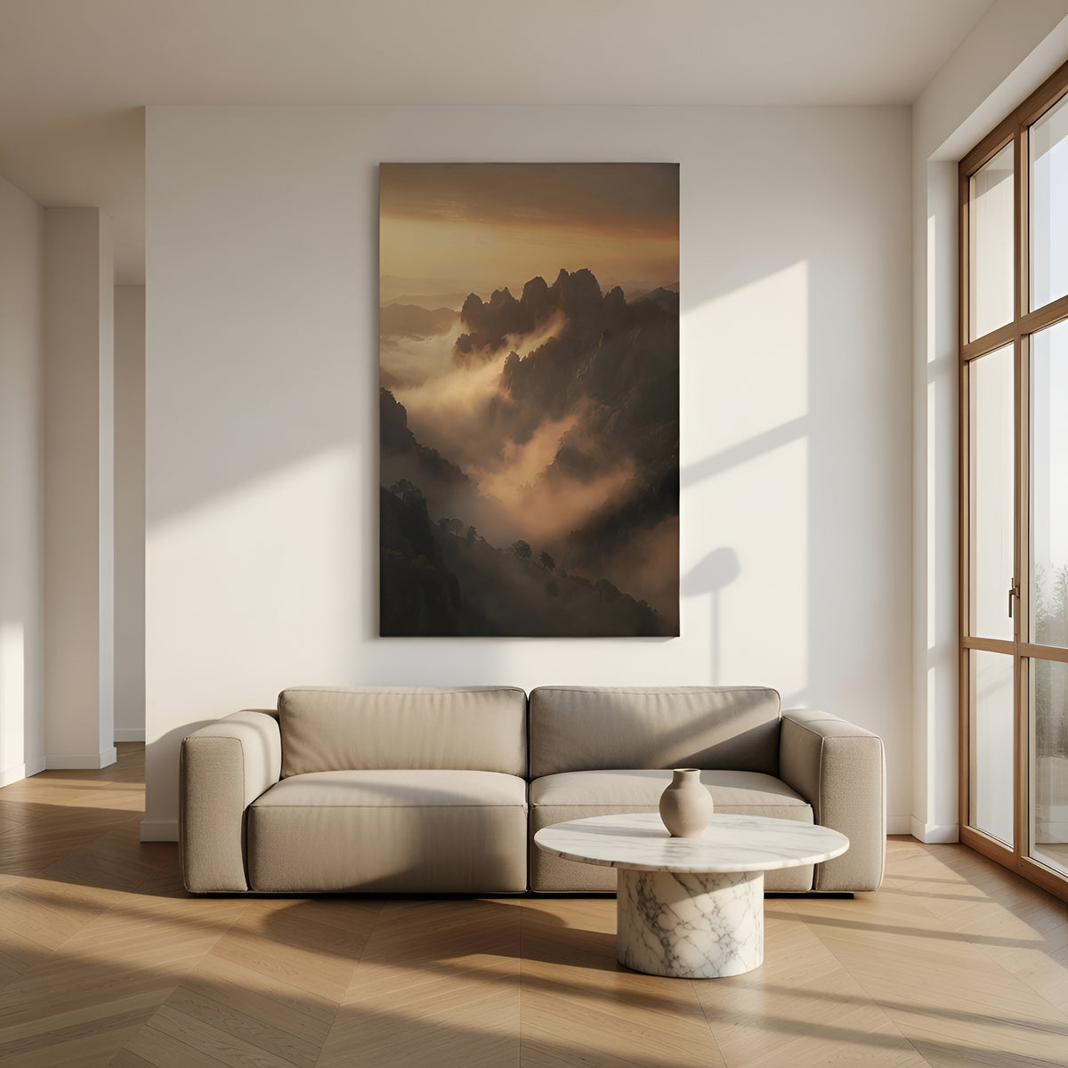Creates calm in living spaces